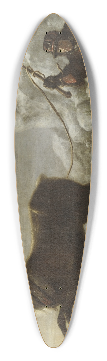David Klcker Ehrenstrahl - Reindeer with a sledge 39.3 inch art pintail longboard deck