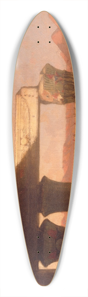 David Roberts - Egyptian Landscape with a Distant View of the Pyramids 39.3 inch art pintail longboard deck