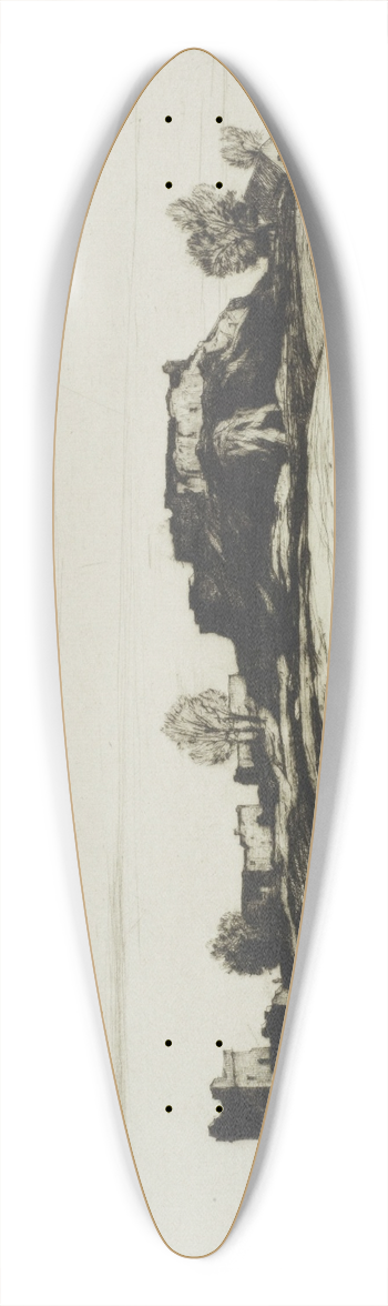 David Young Cameron - Castle Urquhart 39.3 inch art pintail longboard deck