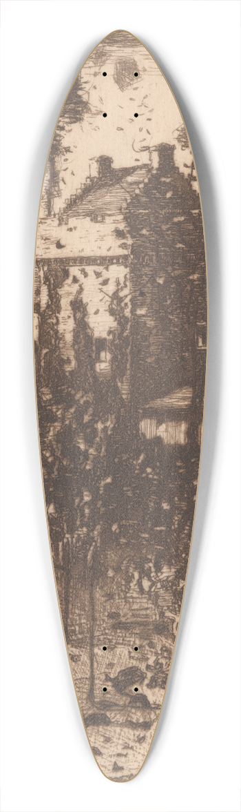David Young Cameron - Hunterston 39.3 inch art pintail longboard deck