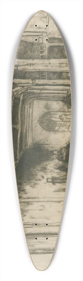David Young Cameron - Montivilliers 39.3 inch art pintail longboard deck