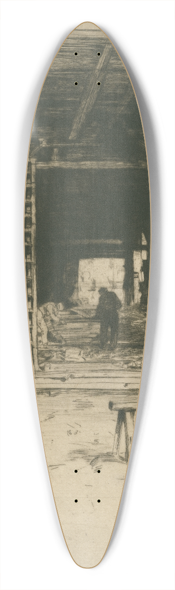 David Young Cameron - Robert Lees Workshop 39.3 inch art pintail longboard deck