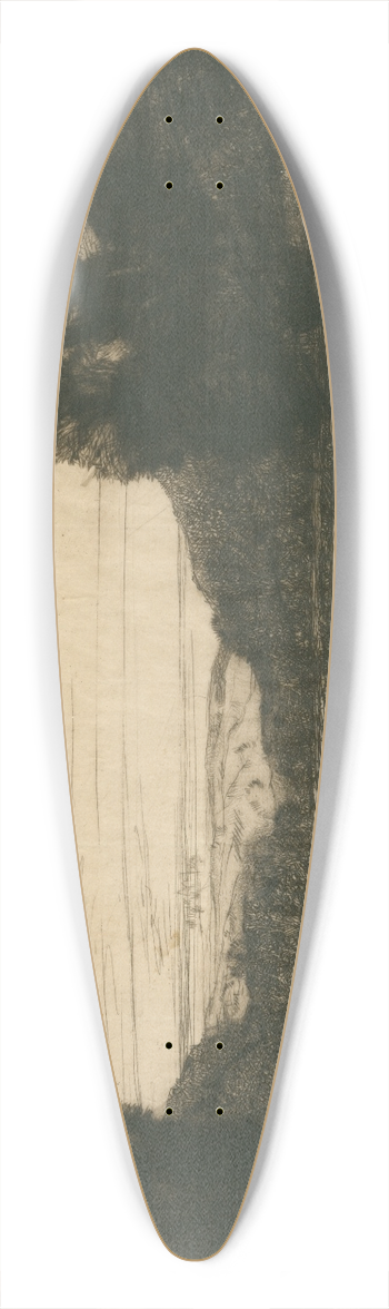 David Young Cameron - Still Waters 39.3 inch art pintail longboard deck