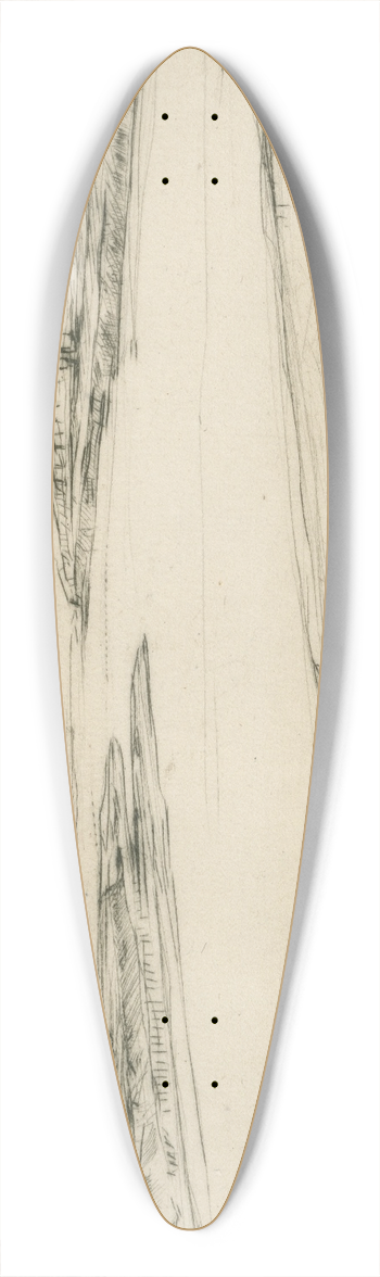 David Young Cameron - The Esk 39.3 inch art pintail longboard deck