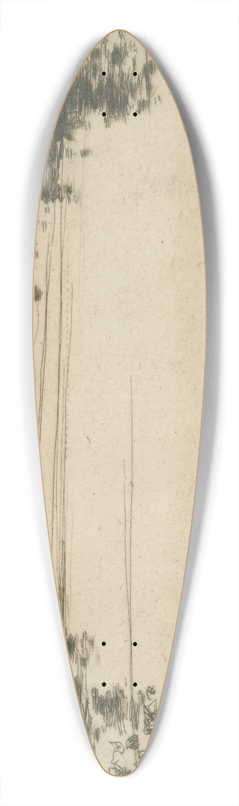 David Young Cameron - The Tweed at Coldstream 39.3 inch art pintail longboard deck