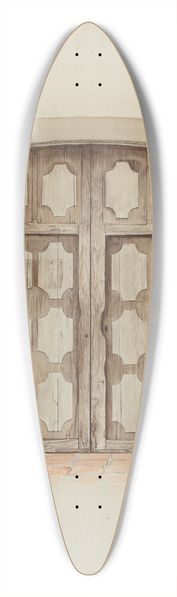Dayton Brown - Church Doors 39.3 inch art pintail longboard deck