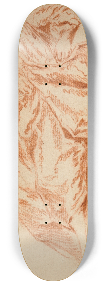 Jean-Baptiste Pater - A reclining woman 8.25 inch art skate deck