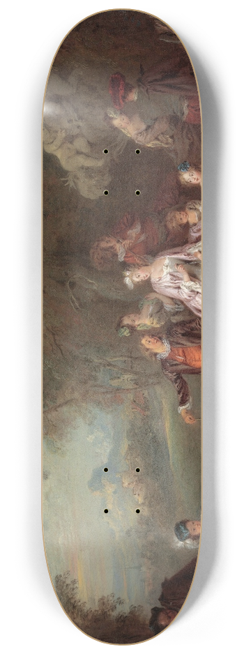 Jean-Baptiste Pater - Concert Champtre 8.25 inch art skate deck