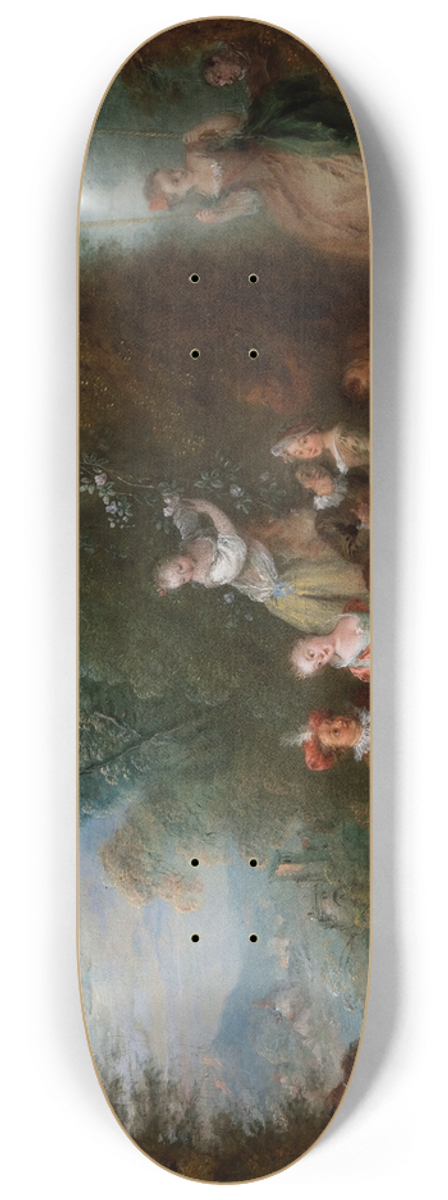 Jean-Baptiste Pater - Fte Champtre 8.25 inch art skate deck