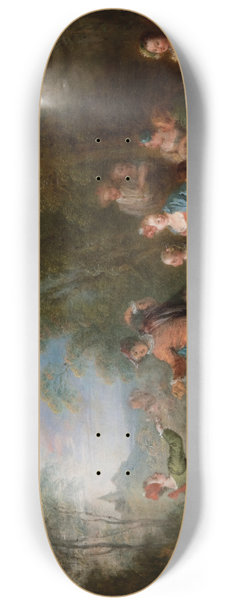 Jean-Baptiste Pater - Fte Champtre 8.25 inch art skate deck