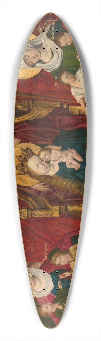 Derick Baegert - Holy Kinship 39.3 inch art pintail longboard deck