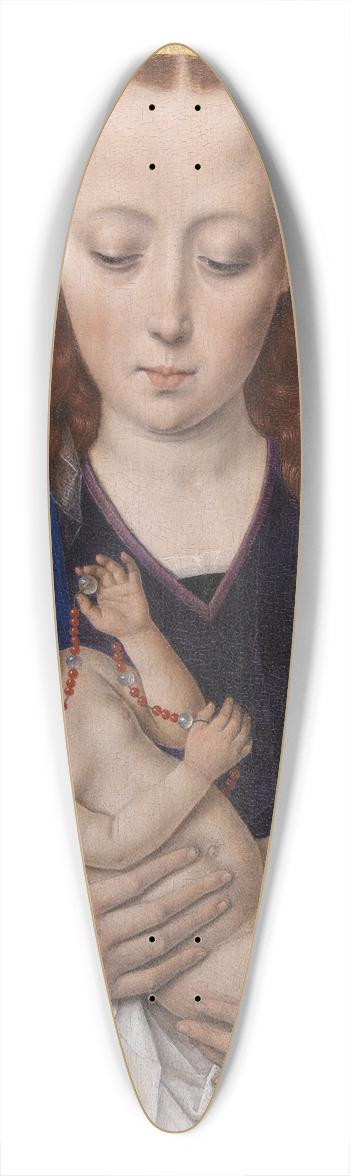 Dieric Bouts - Virgin and Child 39.3 inch art pintail longboard deck