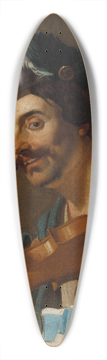 Dirck Van Baburen - Violin Player with a Wine Glass 39.3 inch art pintail longboard deck