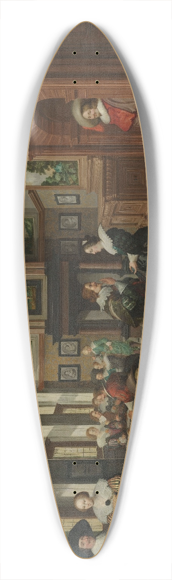 Dirck Van Delen - A Seven-Part Decorative Sequence; An Interior, Dirck van Delen 39.3 inch art pintail longboard deck