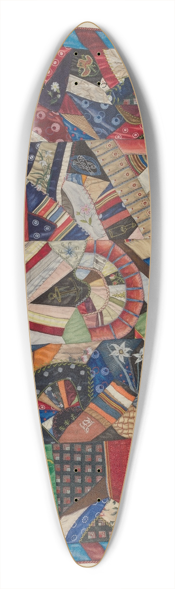 Dolores Haupt - Crazy Quilt 39.3 inch art pintail longboard deck