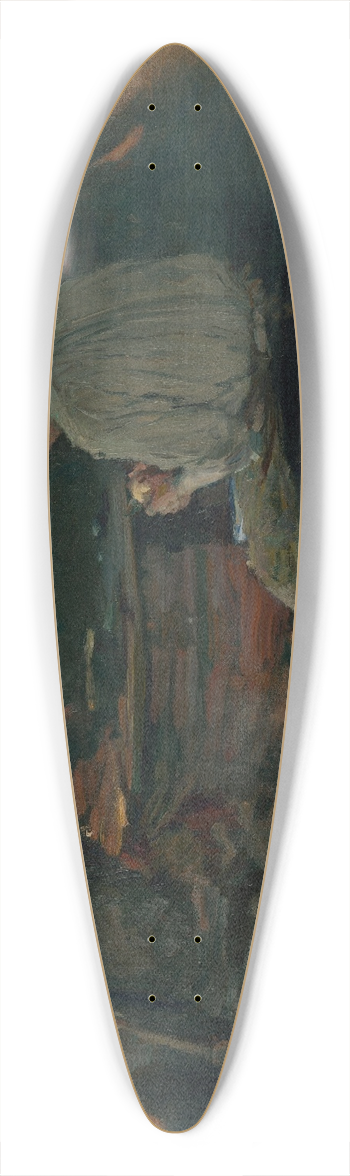 Dominik Skuteck - Preparing Lunch 39.3 inch art pintail longboard deck