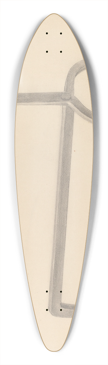 Donald Streeter - Andiron 39.3 inch art pintail longboard deck