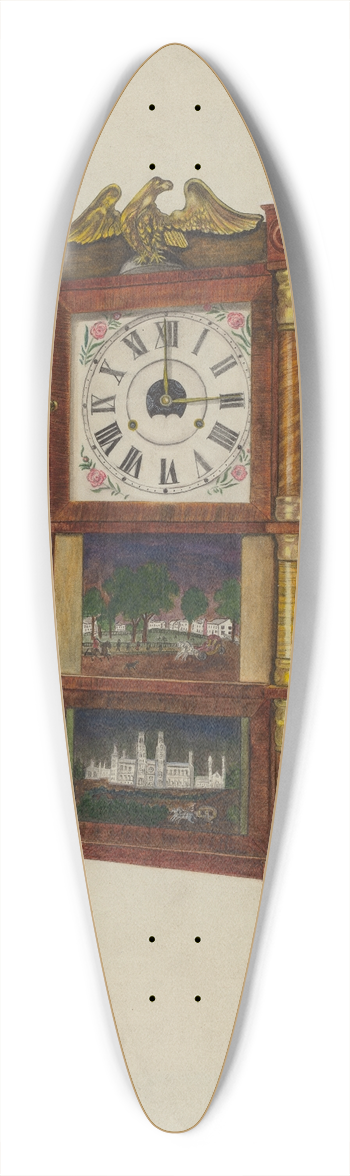 Dorothea A. Farrington - Clock 39.3 inch art pintail longboard deck