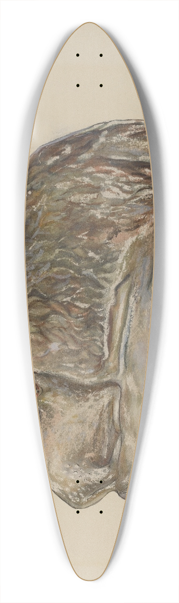 Dorothy Harris - Pa. German Chalkware Sheep 39.3 inch art pintail longboard deck