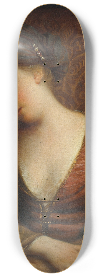 Jean-Baptiste Santerre - Young Woman Sleeping 8.25 inch art skate deck