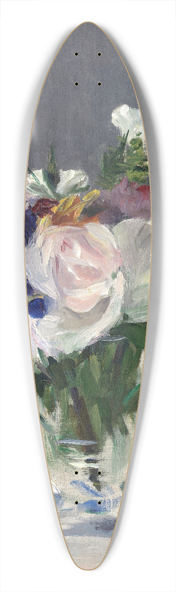 douard Manet - Flowers in a Crystal Vase 39.3 inch art pintail longboard deck