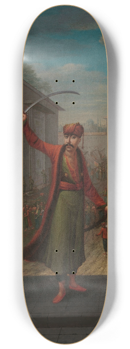 Jean Baptiste Vanmour - Patrona Halil 8.25 inch art skate deck