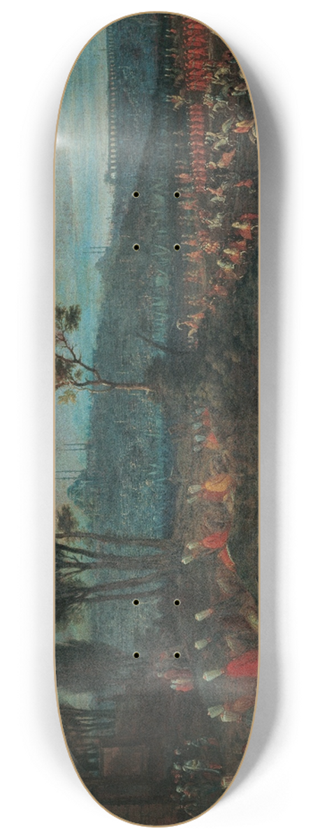 Jean Baptiste Vanmour - The Ambassadorial Procession 8.25 inch art skate deck
