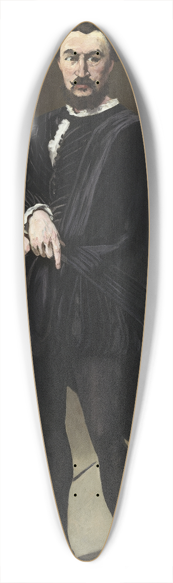 douard Manet - The Tragic Actor (Rouvire as Hamlet) 39.3 inch art pintail longboard deck