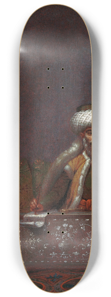 Jean Baptiste Vanmour - The Reis Effendi, Head of the Chancery 8.25 inch art skate deck