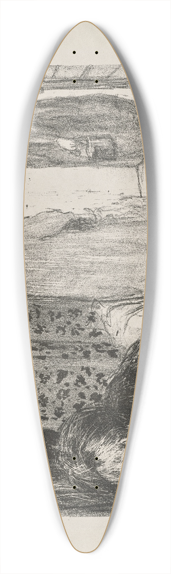 douard Vuillard - Interior with a Screen 39.3 inch art pintail longboard deck