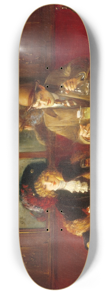 Jean Braud - Au caf, dit lAbsinthe 8.25 inch art skate deck