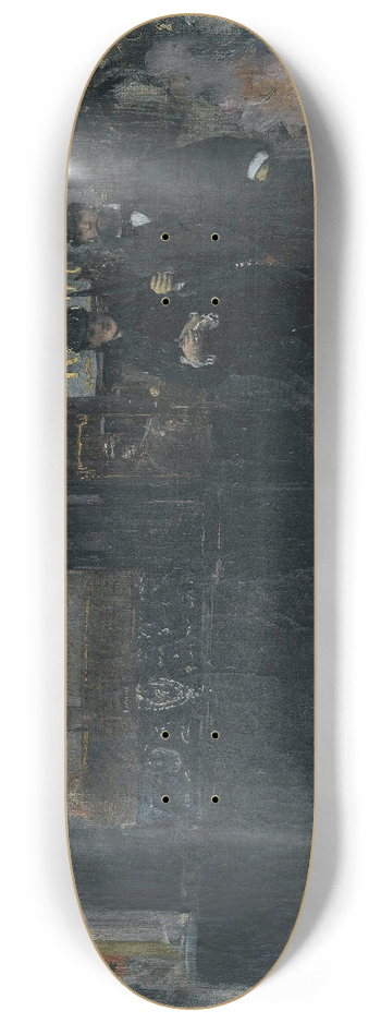 Jean Braud - Couple devant une bijouterie 8.25 inch art skate deck