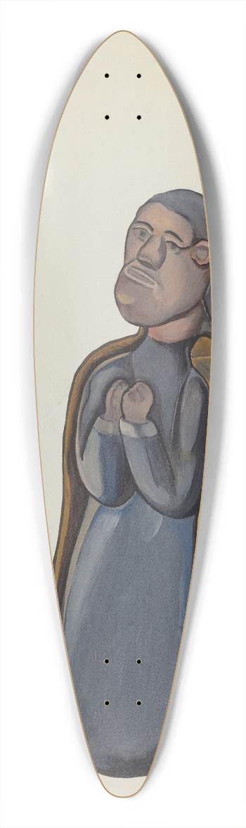 E. Boyd - Bulto, probably San Antonio 39.3 inch art pintail longboard deck