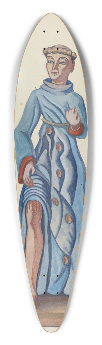 E. Boyd - Bulto St. Rocce 39.3 inch art pintail longboard deck