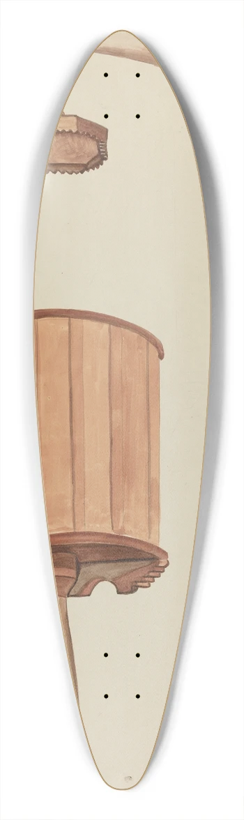 E. Boyd - Pulpit 39.3 inch art pintail longboard deck