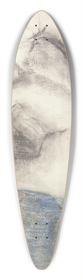 Edgar Degas - Aprs le bain 39.3 inch art pintail longboard deck