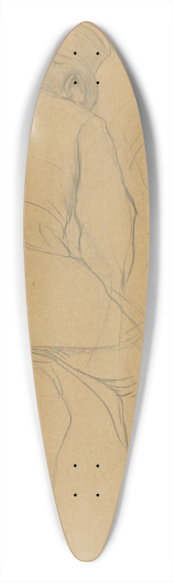 Edgar Degas - Cavalier 39.3 inch art pintail longboard deck