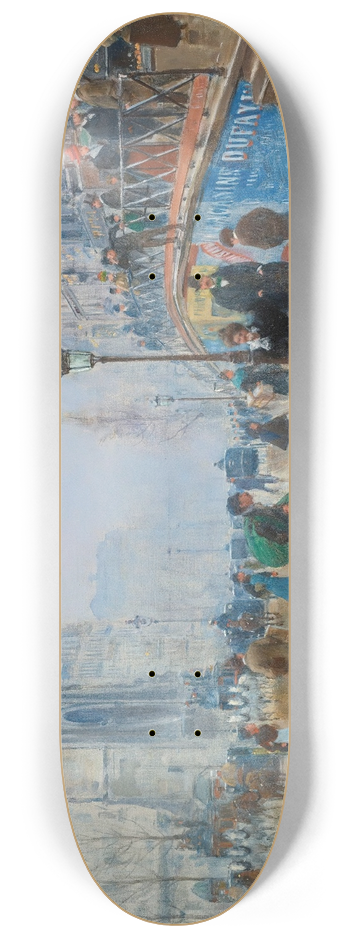Jean Braud - Le boulevard Saint-Denis  Paris 8.25 inch art skate deck