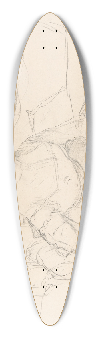 Edgar Degas - Study for Mme Thodore Gobillard 39.3 inch art pintail longboard deck