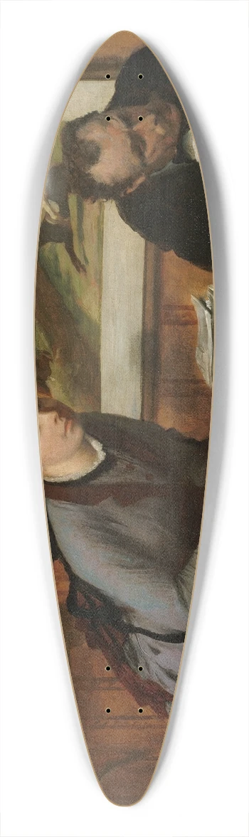 Edgar Degas - Sulking 39.3 inch art pintail longboard deck