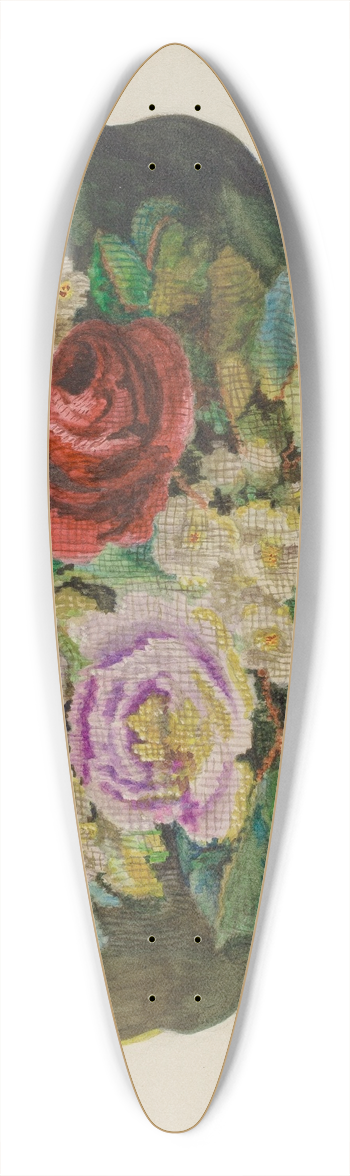Edith Magnette - Pillow Sampler 39.3 inch art pintail longboard deck