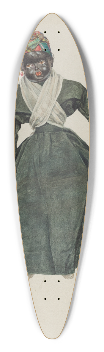 Edith Towner - Doll Hannah Hitch 39.3 inch art pintail longboard deck