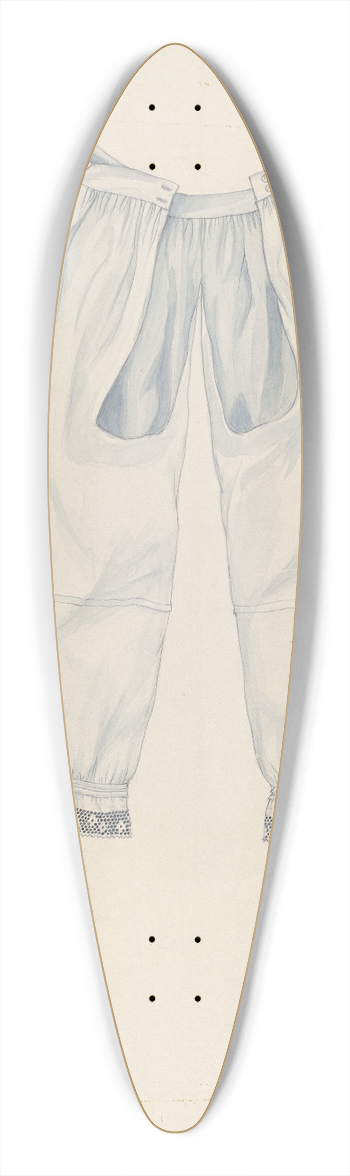 Edith Towner - Pantalette 39.3 inch art pintail longboard deck