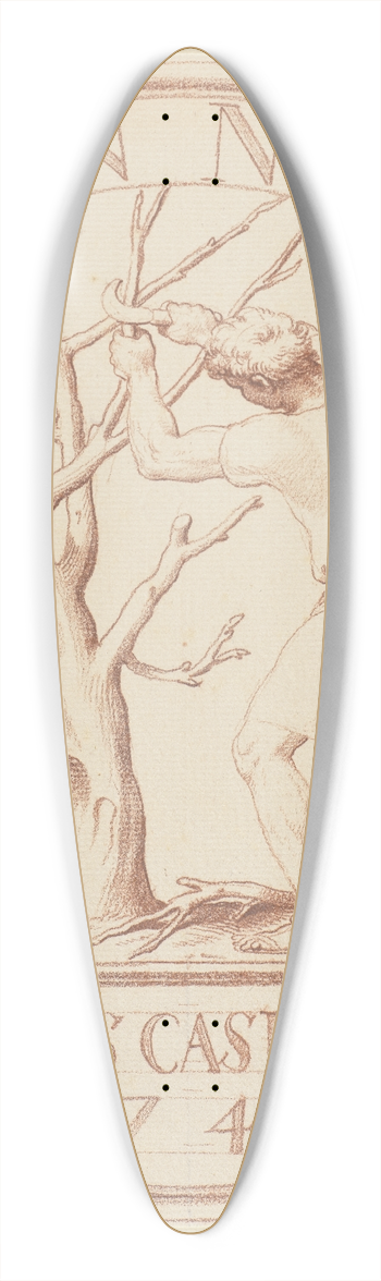 Edm Bouchardon - Ein Bauer, einen Baum beschneidend 39.3 inch art pintail longboard deck