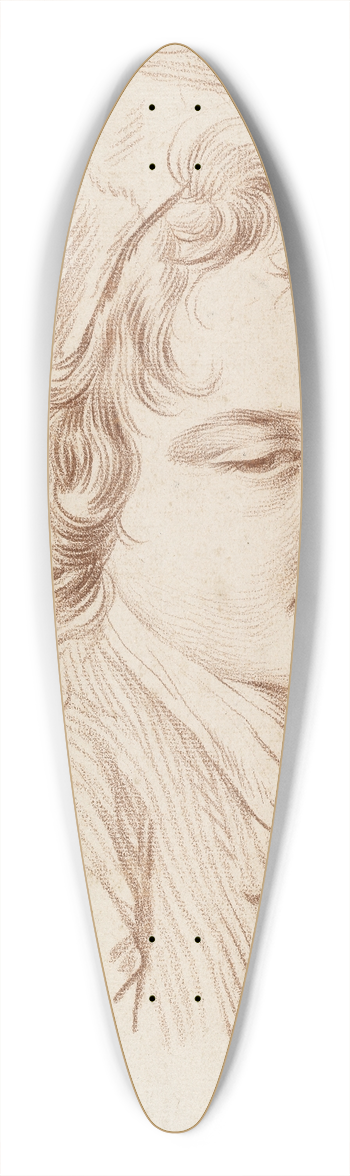 Edm Bouchardon - Head of a Boy 39.3 inch art pintail longboard deck