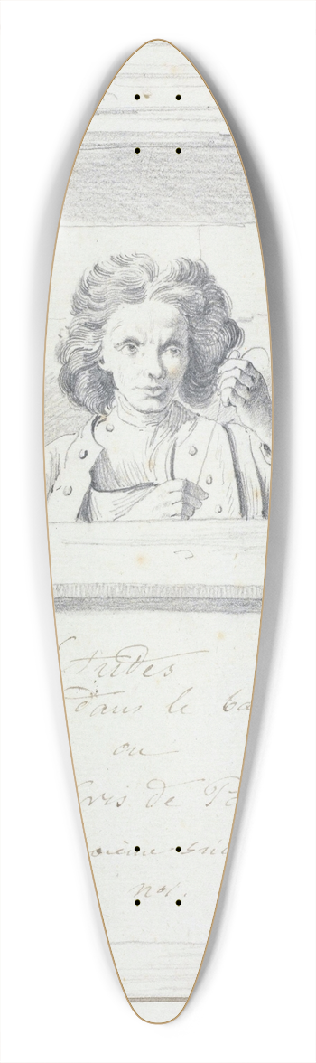 Edm Bouchardon - Le savetier 39.3 inch art pintail longboard deck