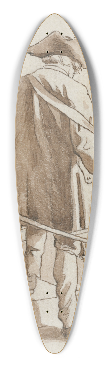 Edm Bouchardon - Porteur deau 39.3 inch art pintail longboard deck