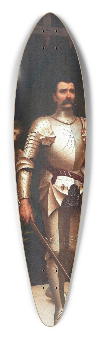 Edmund Blair Leighton - Conquest 39.3 inch art pintail longboard deck