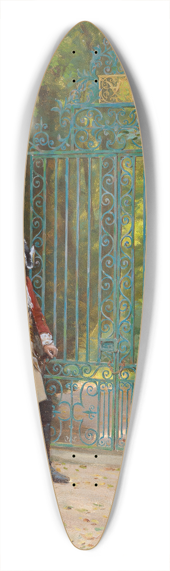 Edmund Blair Leighton - The Appointed Time 39.3 inch art pintail longboard deck