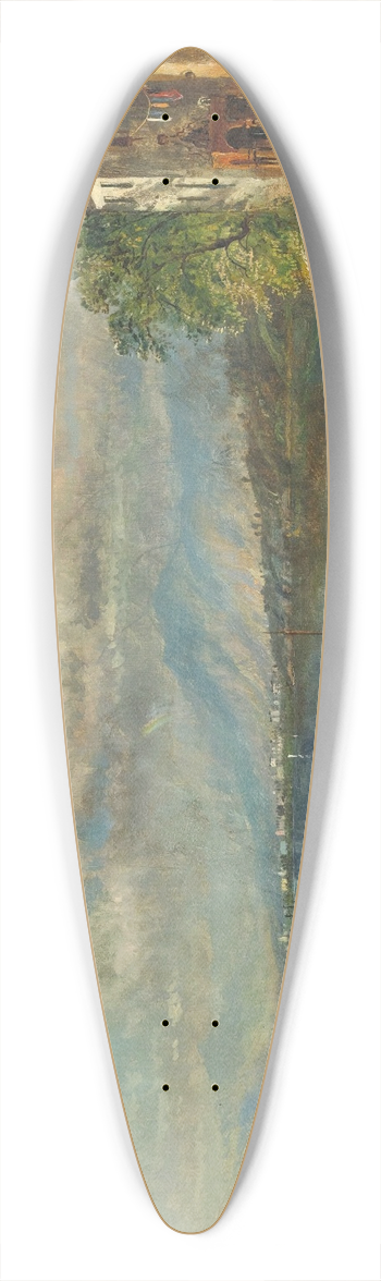 Edmund Darch Lewis - Santiago De Cuba 39.3 inch art pintail longboard deck
